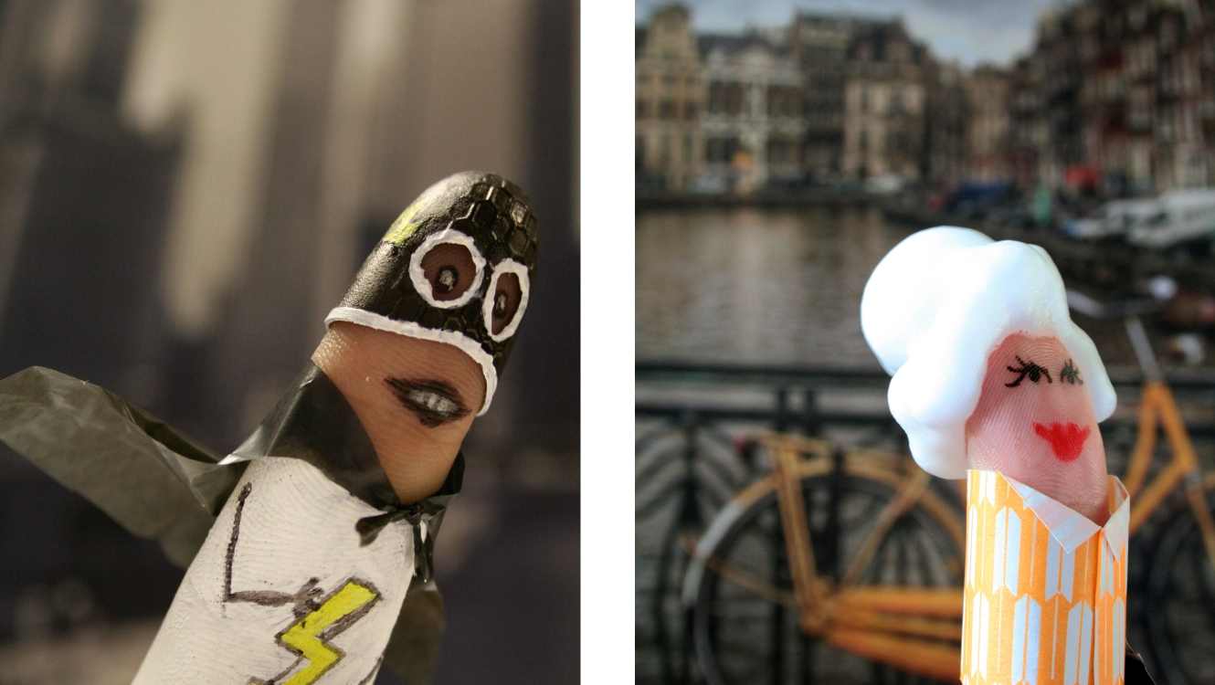 Super Finger & Canal Lover From The Smart Gesture Finger Family Designed By &&& Creative