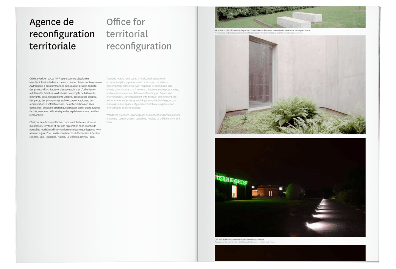 Book Design For Architectural Practise AWP By &&& Creative