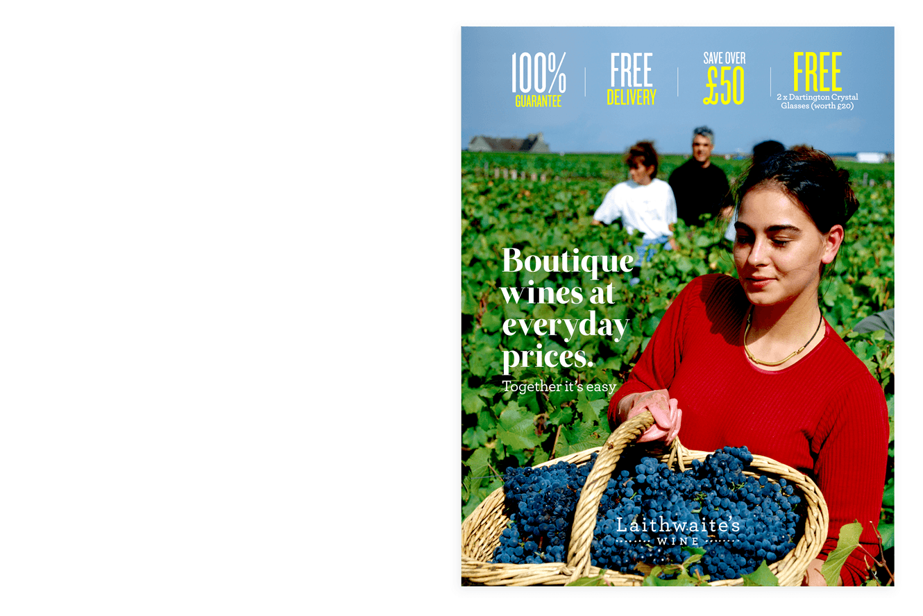 Wine Plan Direct Marketing Cover Design For Laithwaite's Wines By &&& Creative