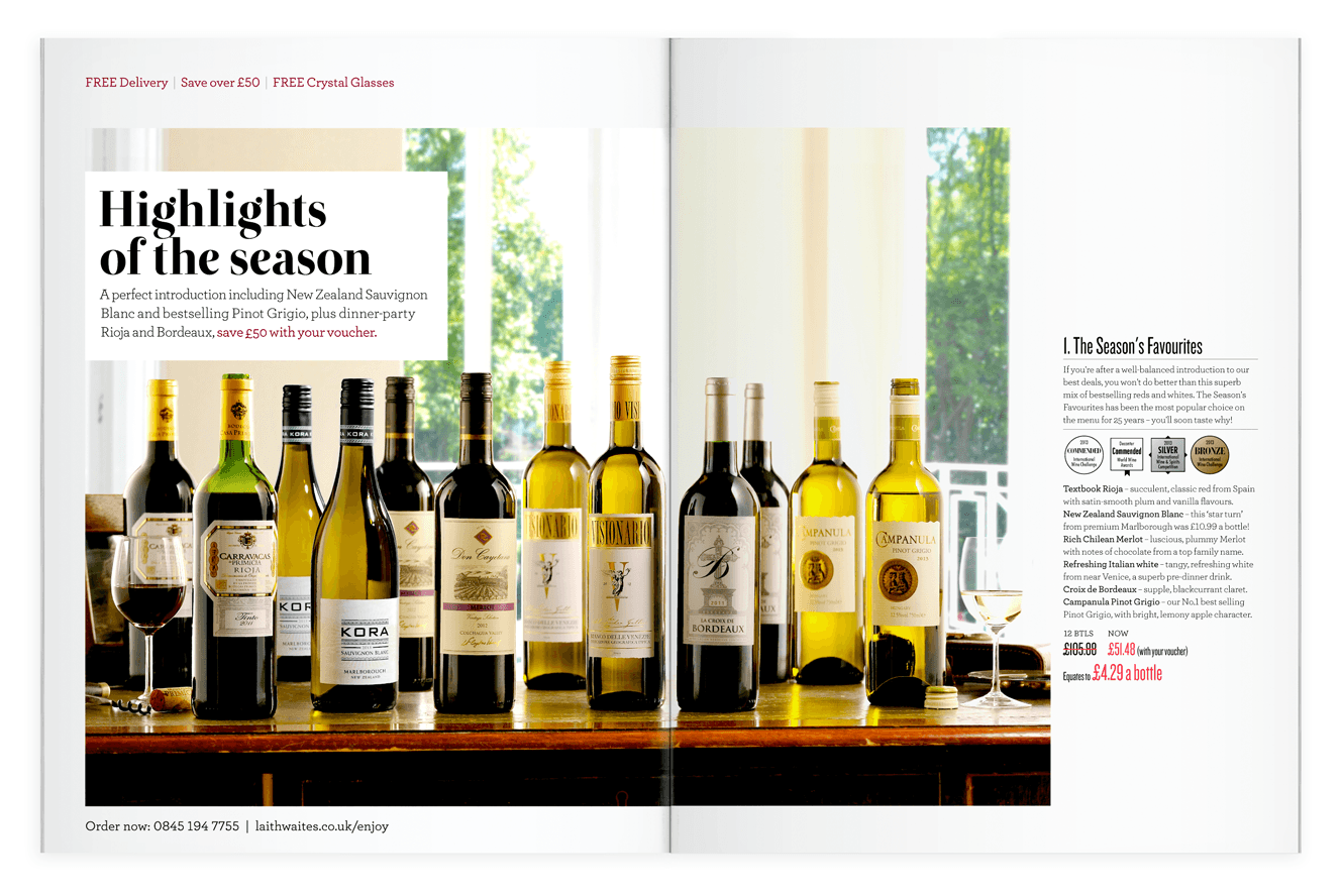 Wine Plan Direct Marketing Magazine Design For Laithwaite's Wines By &&& Creative