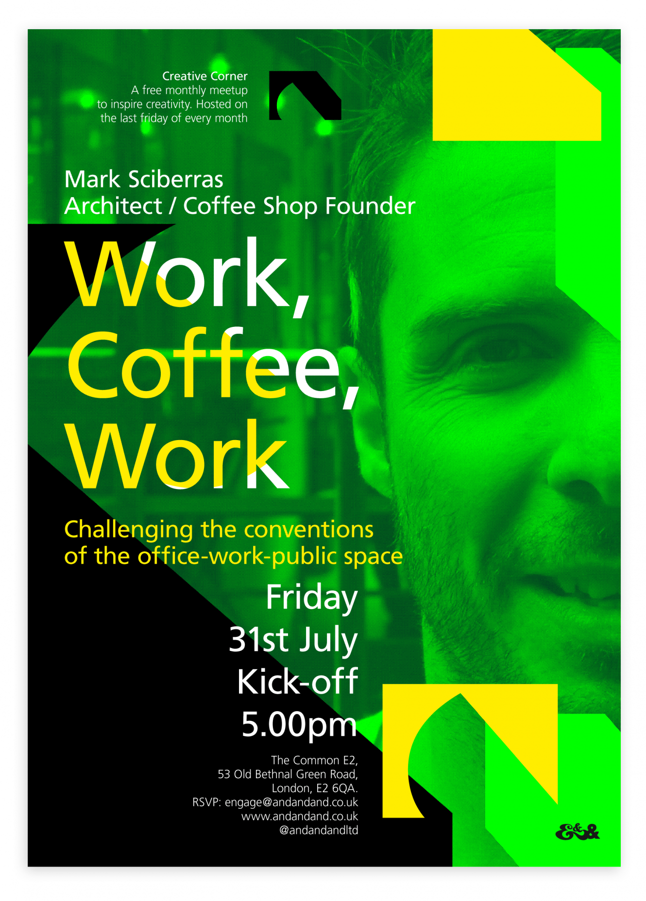 Creative Corner Poster Mark Sciberras Work,Coffee,Work